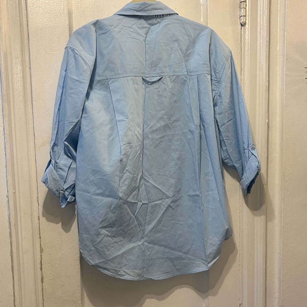 Gloria Vanderbilt Light Blue Blouse - Picture 2 of 3